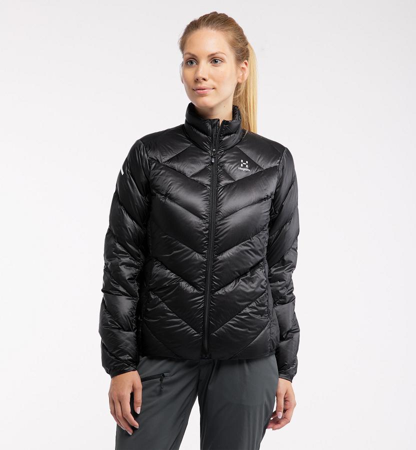 Haglöfs L.I.M Essens Down Jacket Black For Womens OGUCL6947 Australia